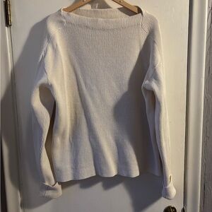 Ivory boatneck sweater